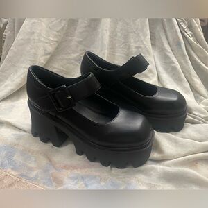 Gdgydh Chunky Platform Shoes Size UK 40, US 9